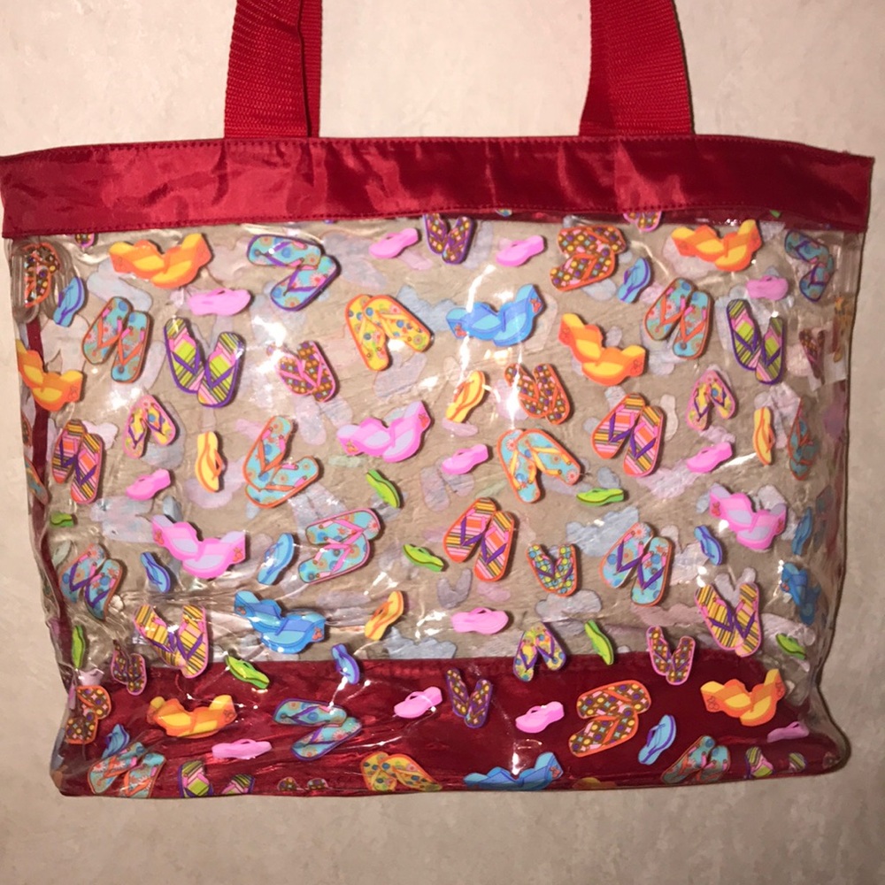 Clear beach bag
